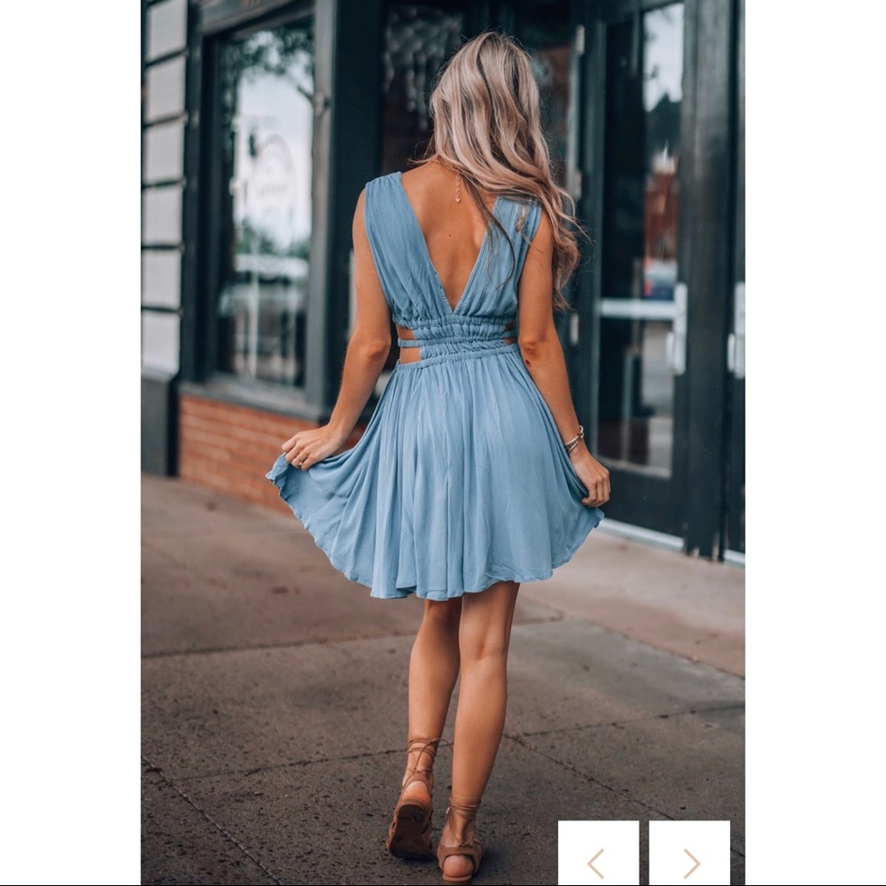 NWOT- Thalia Mini Dress (Ocean) - NEVER WORN - Picture 5 of 5